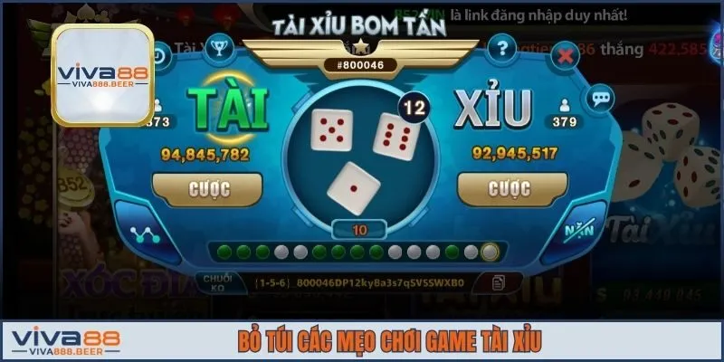 Bỏ túi các mẹo chơi game Tài Xỉu