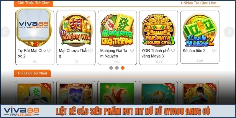 Điểm danh game nổ Jackpot nổi bật nhất tại VIVA88